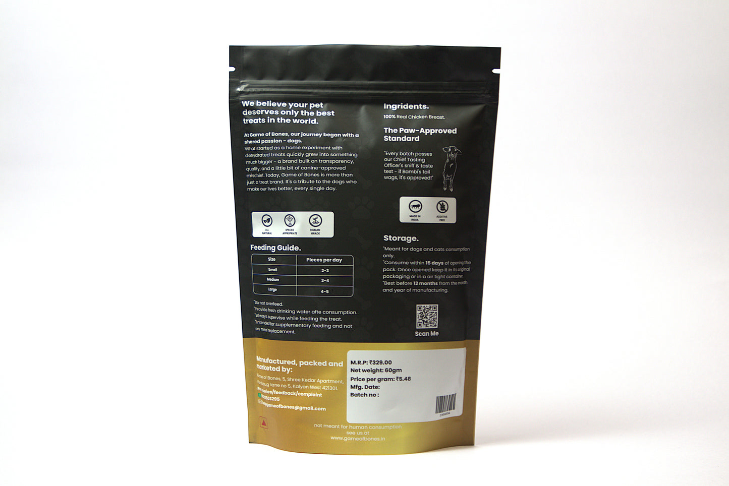 Dehydrated Chicken Jerky